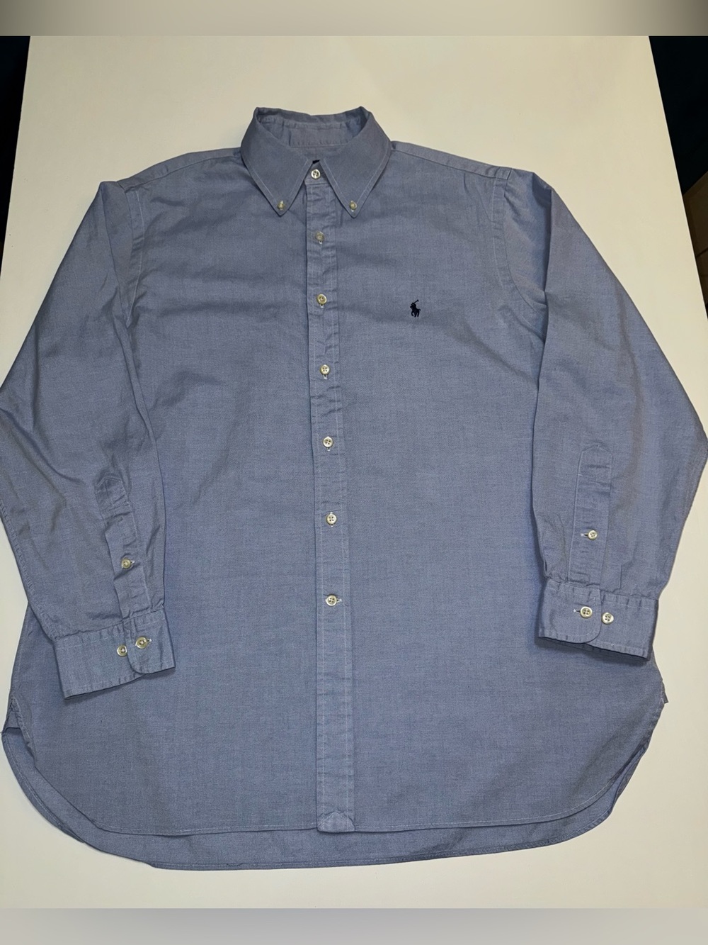 Ralph Lauren Men's Classic Button-Down Oxford Shirt - Light Blue, 16.5 32/33